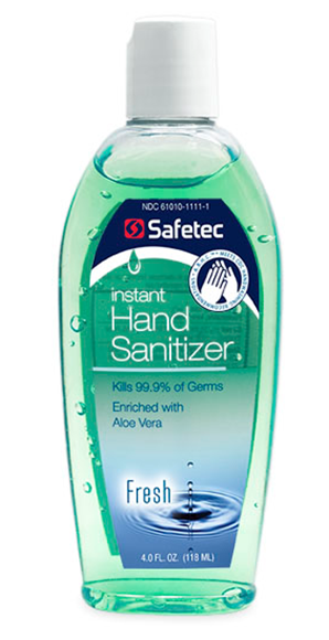 Picture of Instant Hand Sanitizer, 4oz. Flip Top Bottle - Fresh Scent - 17350